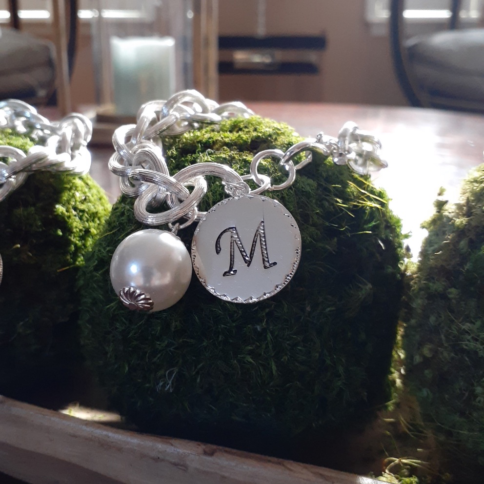 M Initial Bracelet